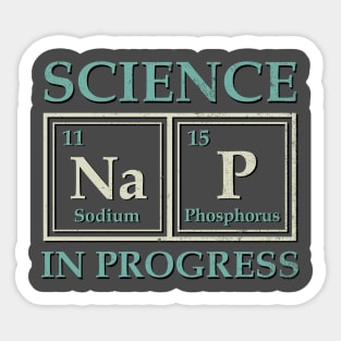 Napping for Science Sticker